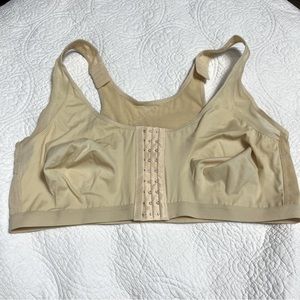 Cream adjustable sports‎ bra size 5XL